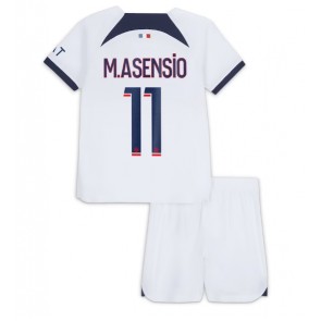 Paris Saint-Germain Marco Asensio #11 Gostujuci Dres za Dječji 2023-24 Kratak Rukavima (+ kratke hlače)